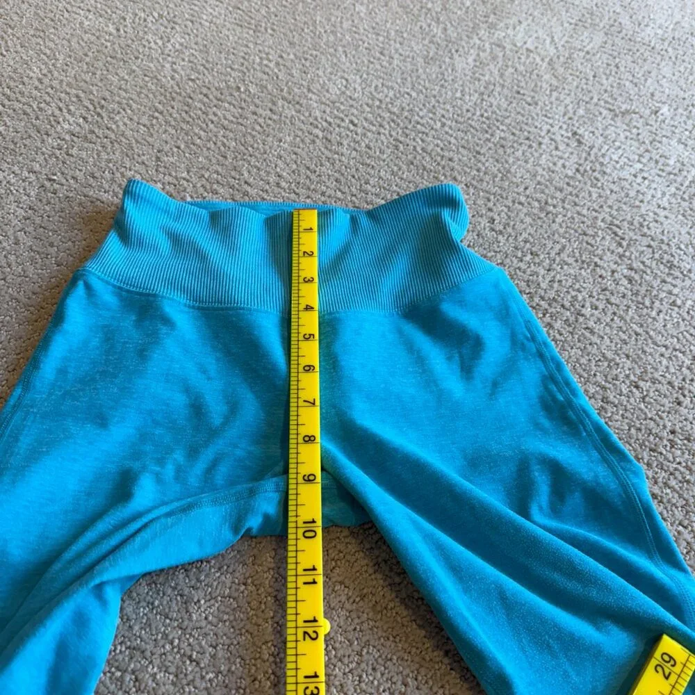 Alo Yoga Alosoft Leggings Blue Quartz Heather Size XS Extra Small
